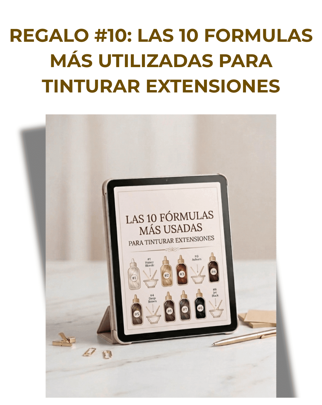 Bono fórmulas para tinturar extensiones