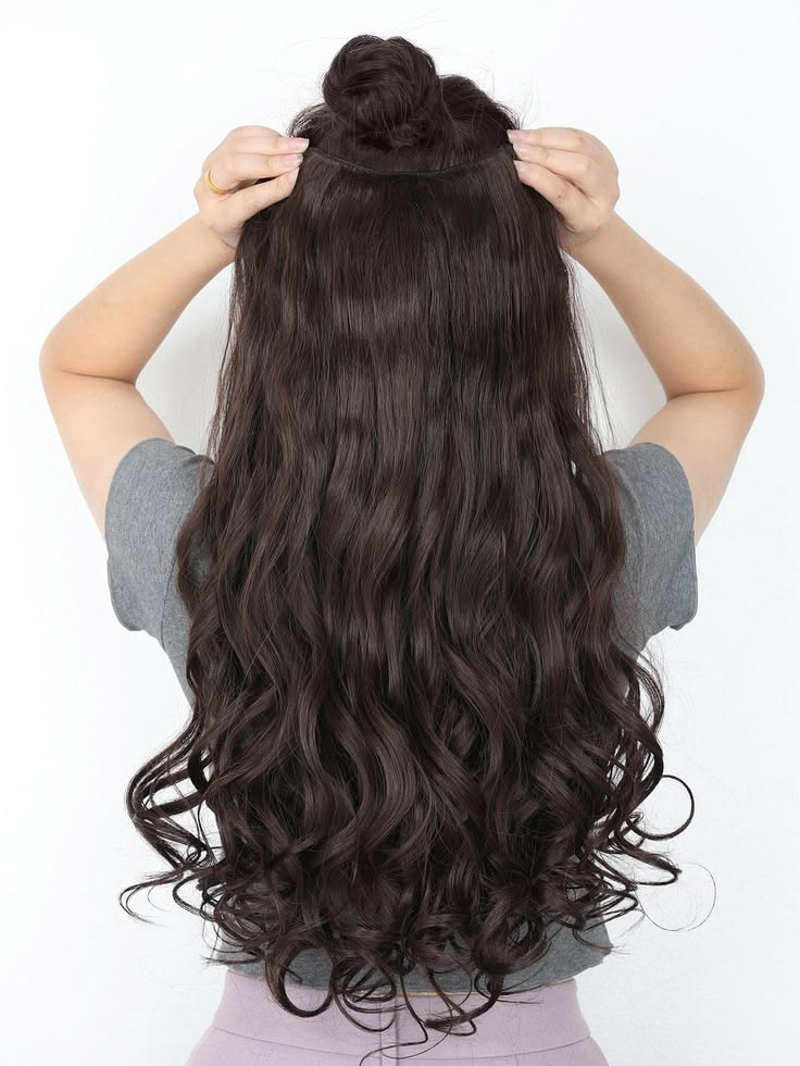 Aplicación de cortina de cabello sin goma y sin trenzas