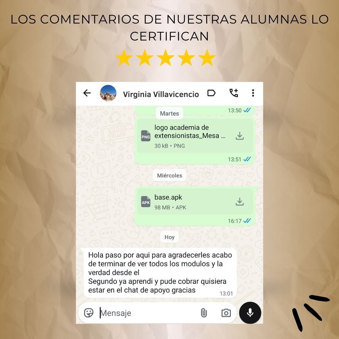 Testimonio de alumna de extensiones