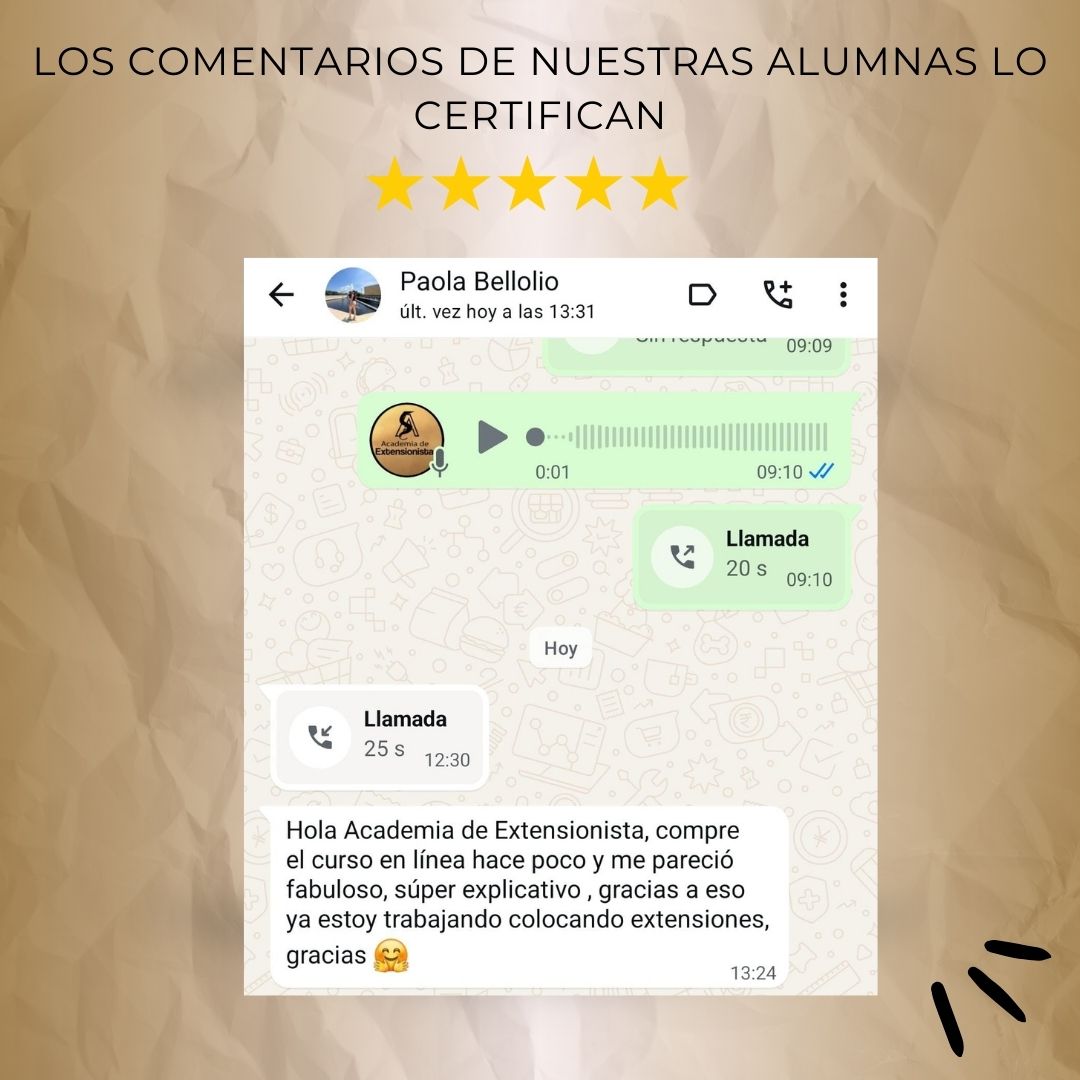 Opinión de alumna de la academia